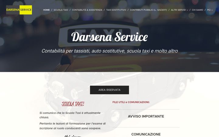 Screenshot of darsenataxi.it
