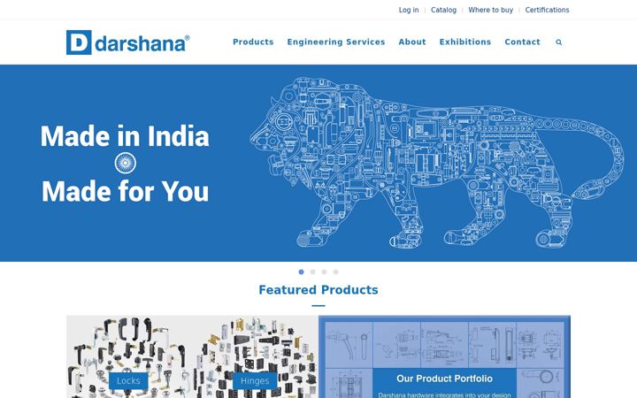 Screenshot of darshanaindustries.com