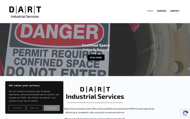 Screenshot of dart-industrialservices.com