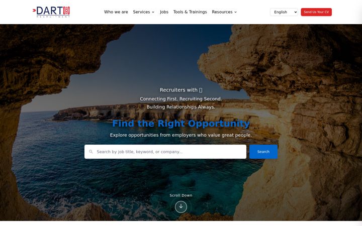 Screenshot of dart-recruitment.com