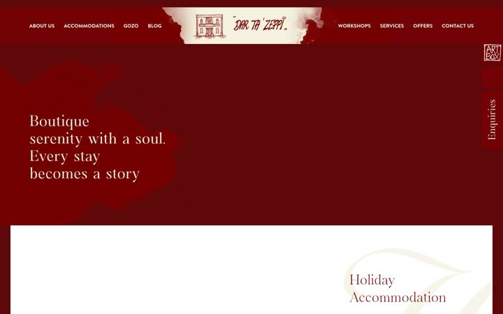 Screenshot of dartazeppi.com