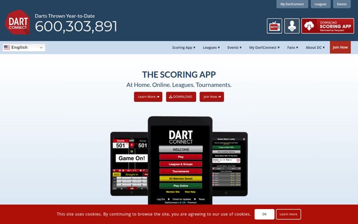 Screenshot of dartconnect.com