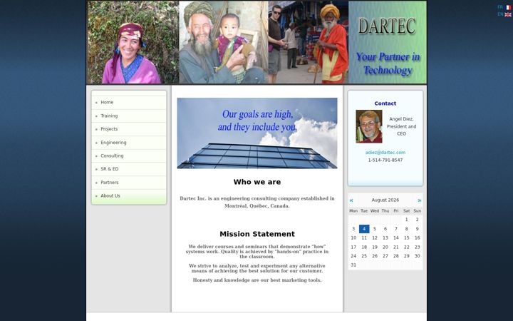 Screenshot of dartec.com