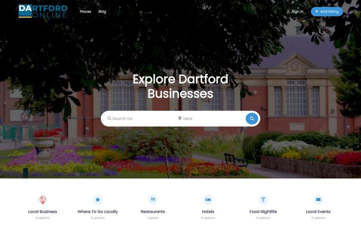 Screenshot of dartfordonline.com