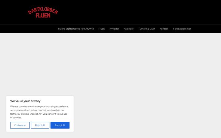 Snímek obrazovky dartklubbenfluen.dk