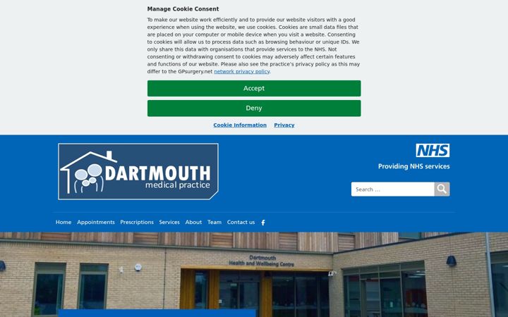 Screenshot of dartmedical.co.uk