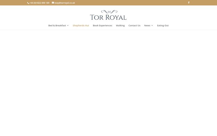 Screenshot of dartmoorglamping.com