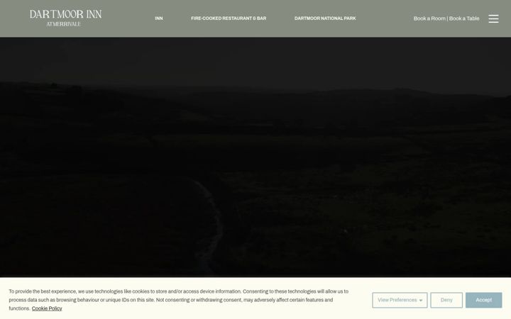 Screenshot of dartmoorinnmerrivale.co.uk