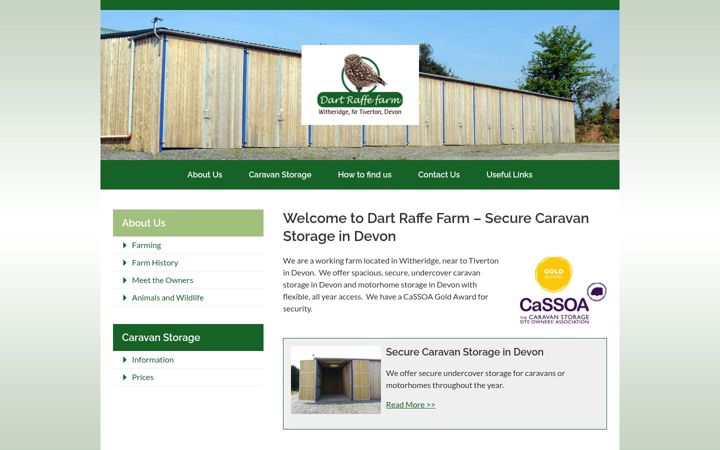Screenshot of dartraffe.co.uk