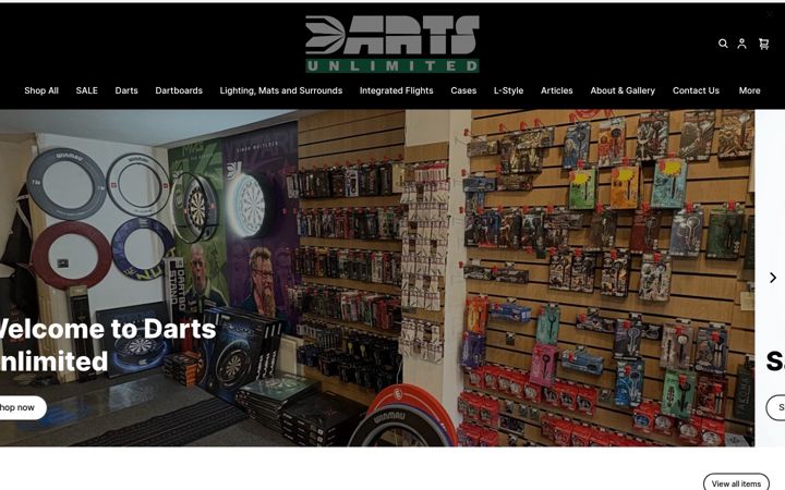 Captura de ecrã de darts-unlimited.co.uk