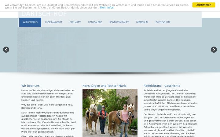 Screenshot of dartsch-hof.de