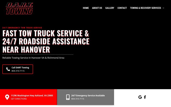 Screenshot of darttow.com