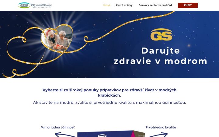 Screenshot of darujemgs.sk