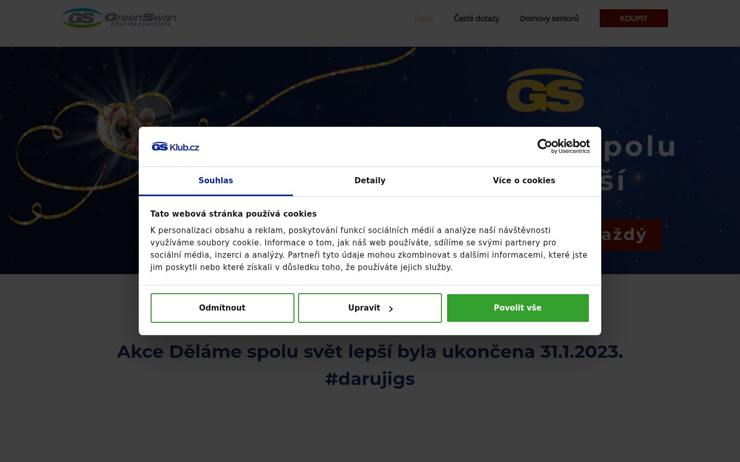 Snímka obrazovky banera súhlasu zobrazeného pred akoukoľvek interakciou