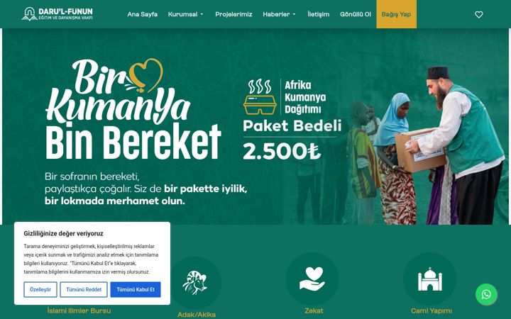 Screenshot of darulfunun.org