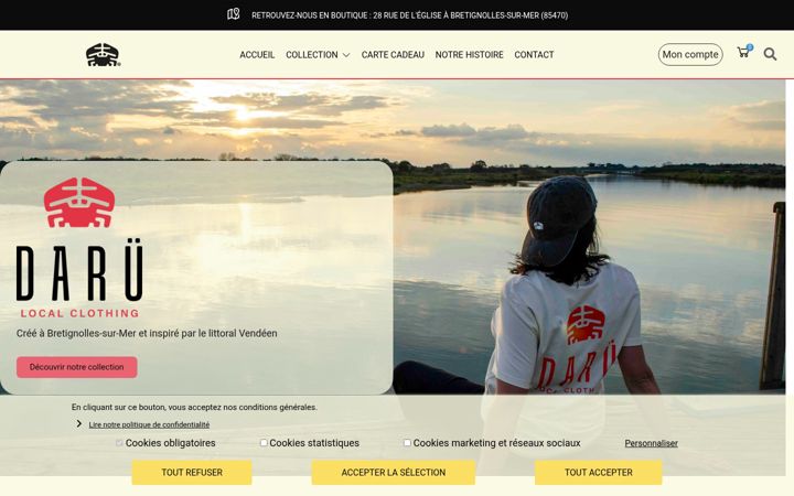 Zrzut ekranu darulocalclothing.fr