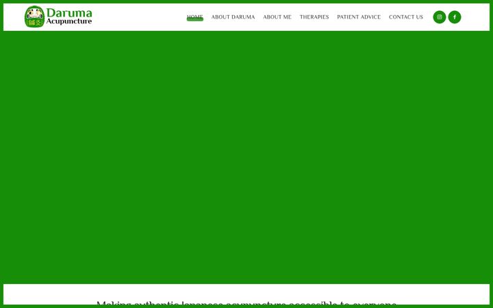 Screenshot of daruma-acupuncture.com