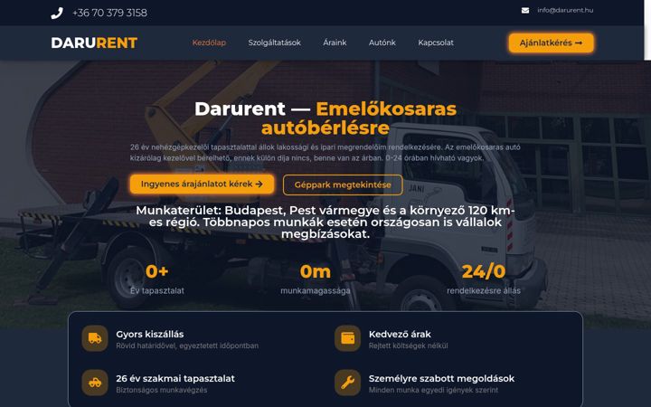 Zrzut ekranu darurent.hu