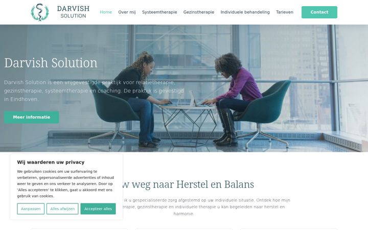 Ekrano kopija darvishsolution.nl