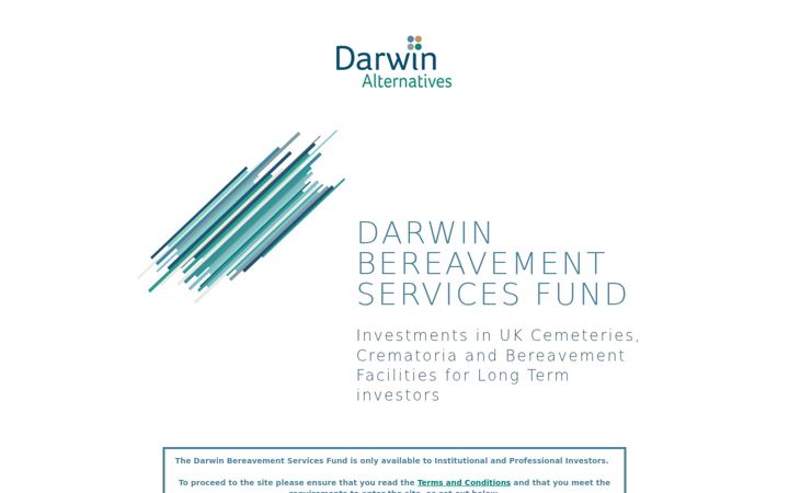 Screenshot of darwinbereavementservicesfund.com
