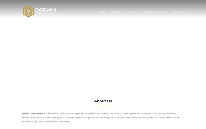 Screenshot of darwinconstructions.co.uk