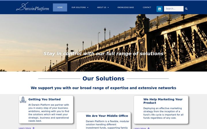Screenshot of darwinplatform.com