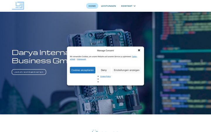 Screenshot of darya-international.com