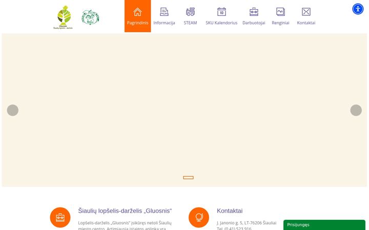 Snímek obrazovky darzelisgluosnis.lt