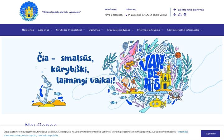 Snímek obrazovky darzelisvandenis.lt