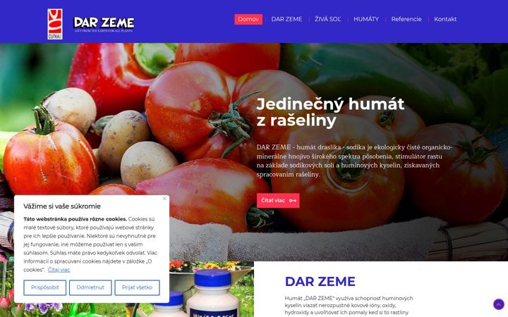 Screenshot of darzeme.sk