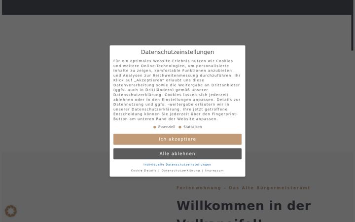 Screenshot of das-alte-buergermeisteramt.de