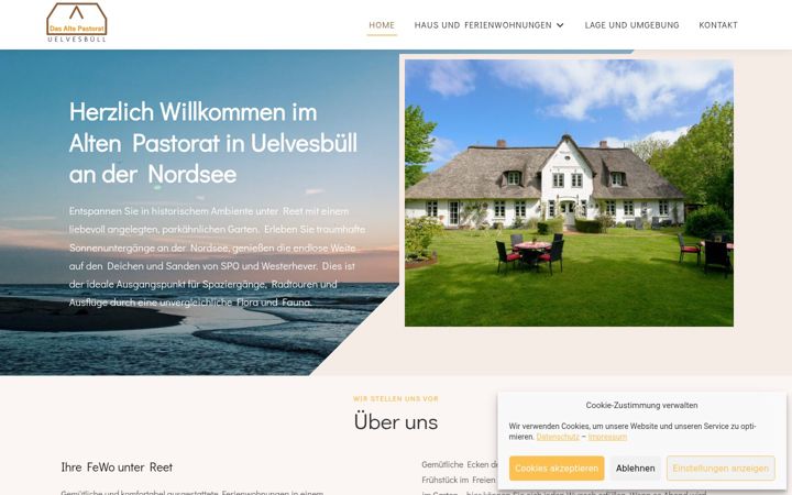 Screenshot of das-alte-pastorat.de