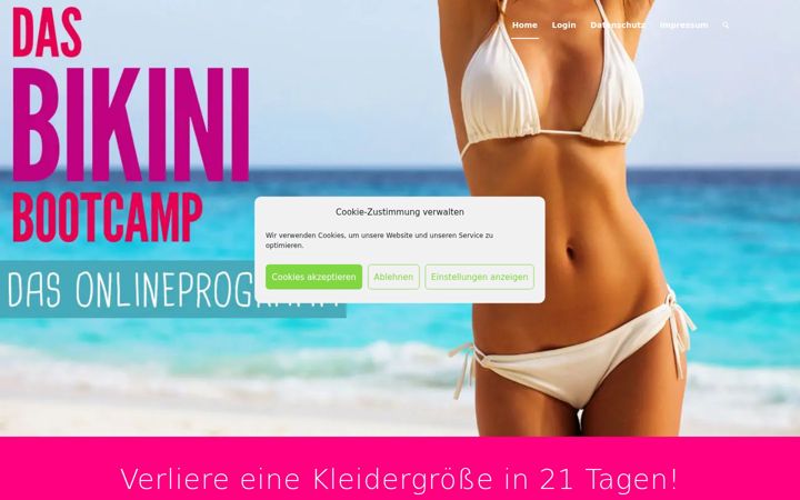 Screenshot of das-bikini-bootcamp.de