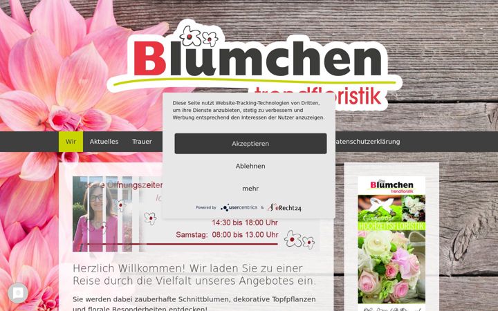 Screenshot of das-bluemchen.de