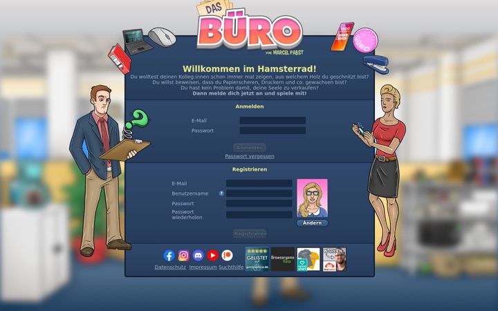 Screenshot of das-buero-spiel.de