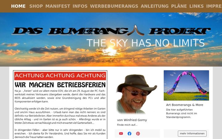 Screenshot of das-bumerang-projekt.de