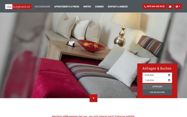 Screenshot of das-burghard.at