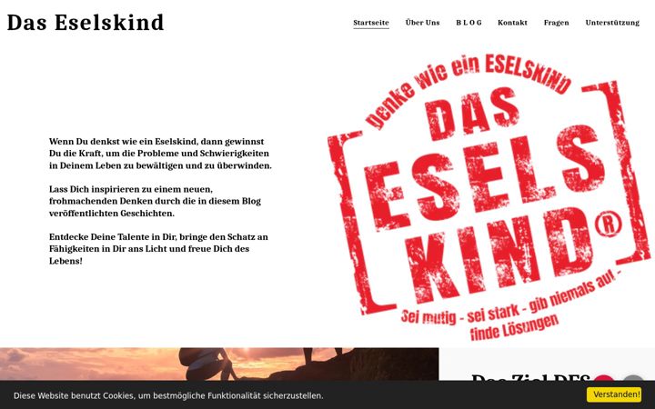 Screenshot of das-eselskind.net