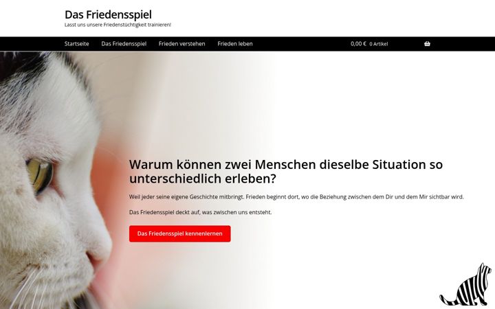 Screenshot of das-friedensspiel.de