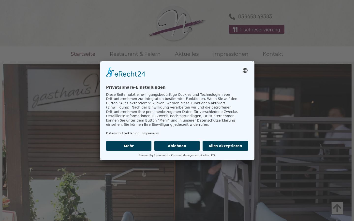 Screenshot tal-banner tal-kunsens muri qabel kwalunkwe interazzjoni