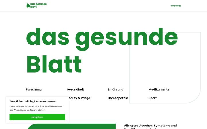 Screenshot of das-gesunde-blatt.de