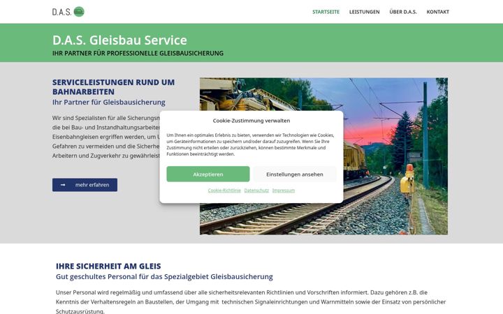 Screenshot of das-gleisbau-service.de