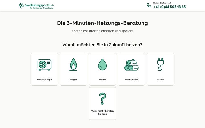 Screenshot of das-heizungsportal.ch