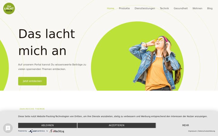 Screenshot of das-lacht-mich-an.de