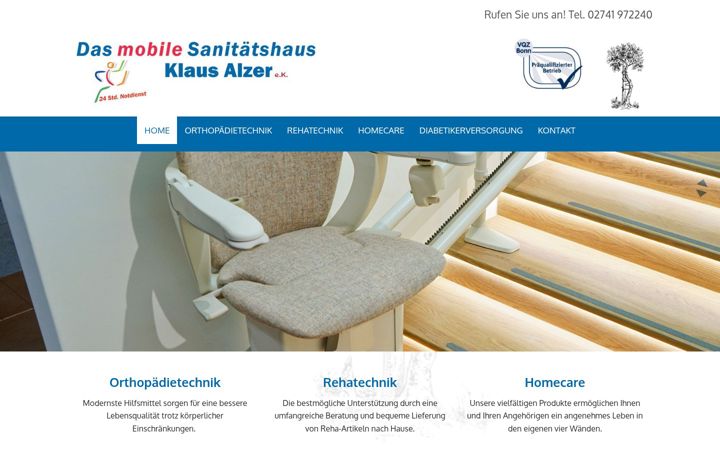 Screenshot of das-mobile-sanitaetshaus.de