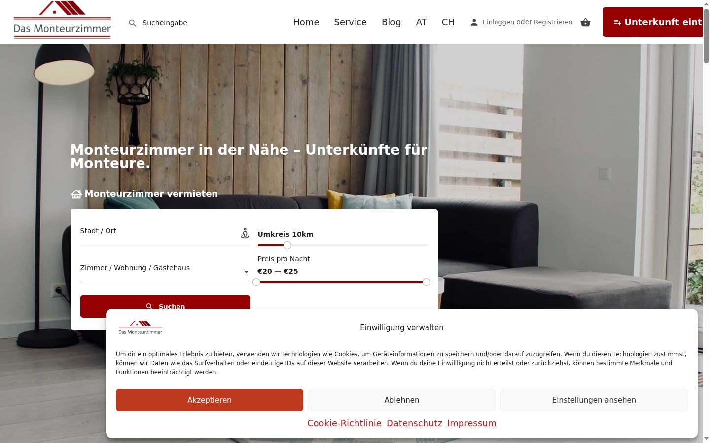 Screenshot tal-banner tal-kunsens muri qabel kwalunkwe interazzjoni