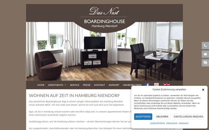 Screenshot of das-nest-hamburg.de