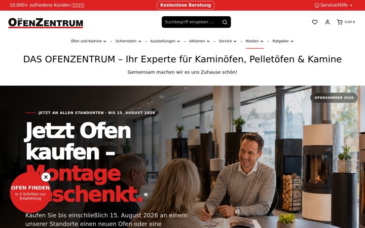 Screenshot of das-ofenzentrum.de