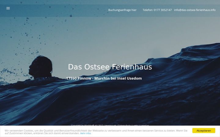 Screenshot of das-ostsee-ferienhaus.info