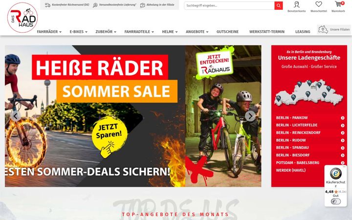 Screenshot of das-radhaus.de
